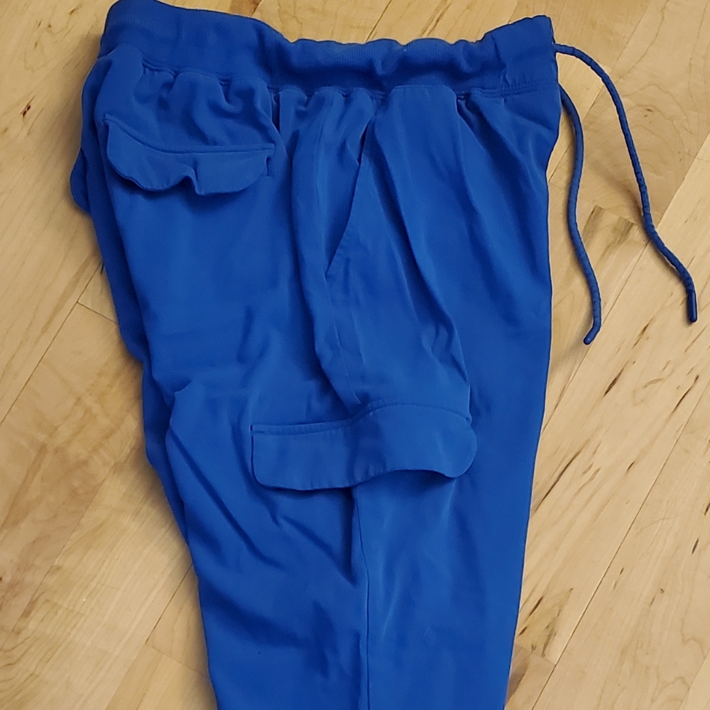 Jaanuu blue jogger scrub pants